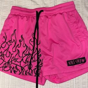 Kill Crew pink athletic shorts